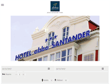 Tablet Screenshot of abbasantanderhotel.com